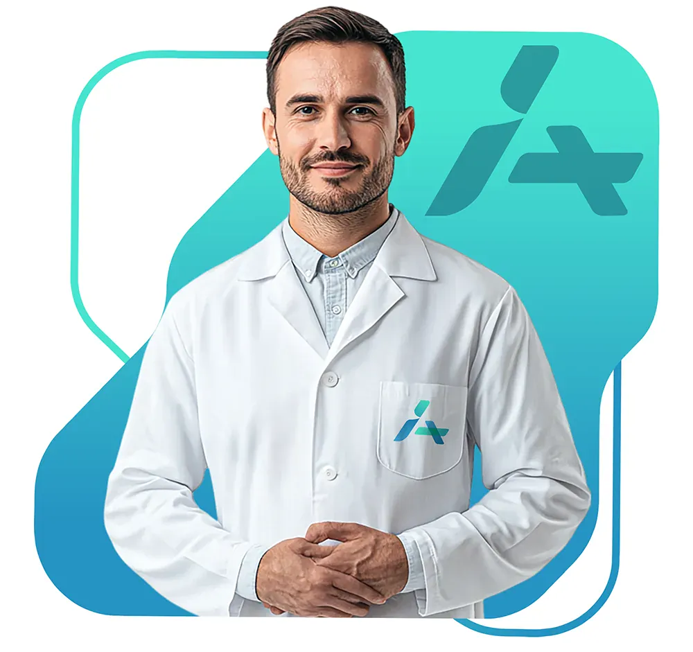 Médico clínico geral da Telereceita pronto para o atendimento online